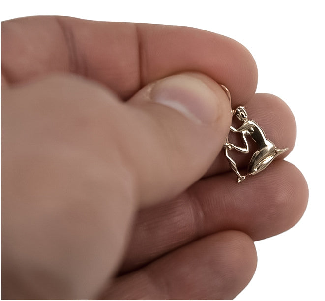 Vintage Pendant Made Zodiac Vzp Pendant in 14K Rose Gold (zm6avz) — full view of the piece