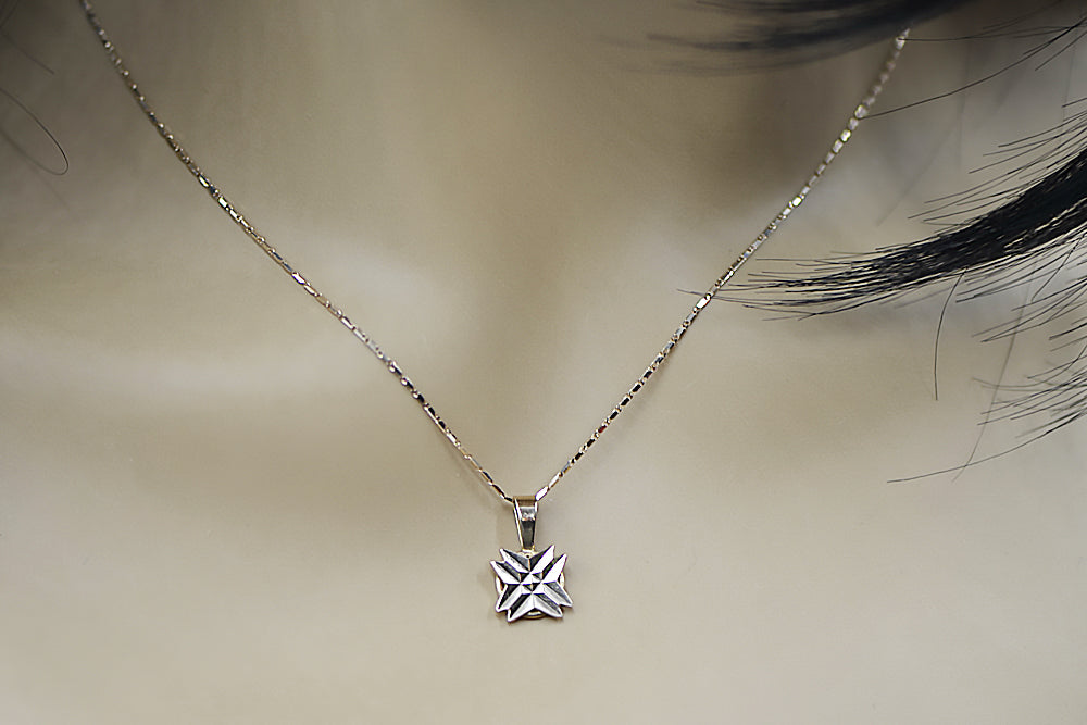 Vintage Star Pendant in 14K Rose Gold (vpn093) — view 7