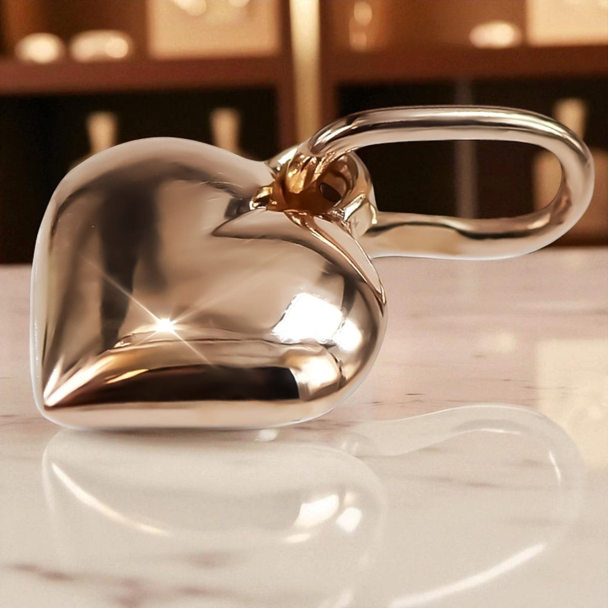 Vintage Heart Pendant in 14K Rose Gold (vpn024)