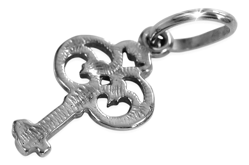 Vintage Key Pendant in Sterling Silver (vpn019s)