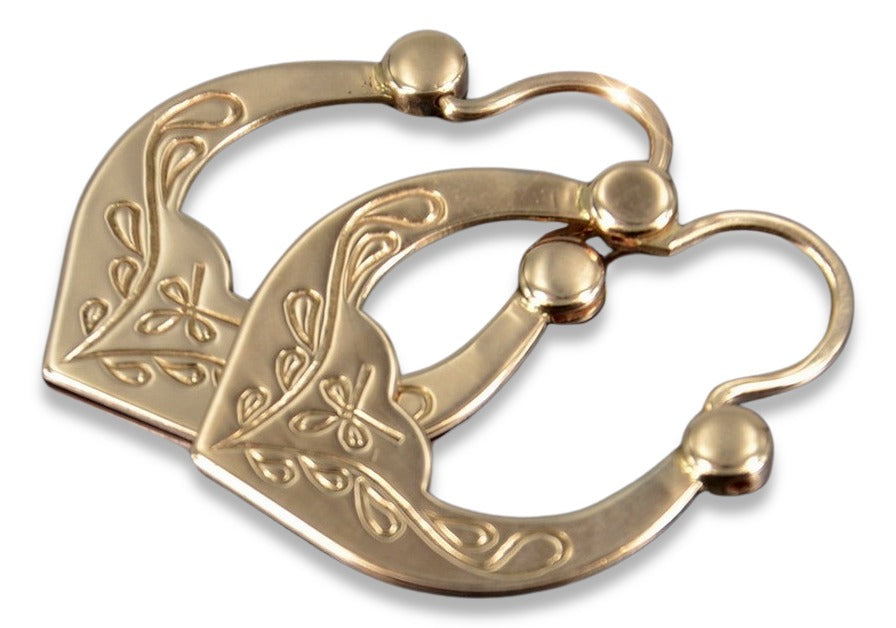 Vintage Gipsy Earrings in 14K Rose Gold (ven119) — view 5