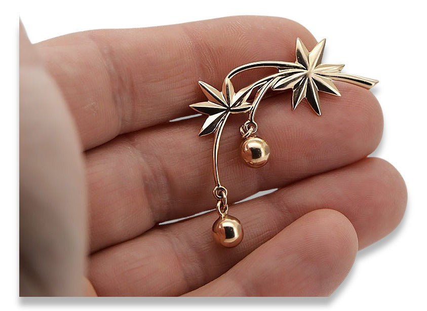 Vintage Brooch Vothr Pendant in 14K Rose Gold (1x6ciw) — full view of the piece