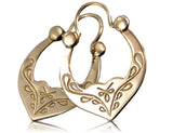Vintage Gipsy Earrings in 14K Rose Gold (ven059)