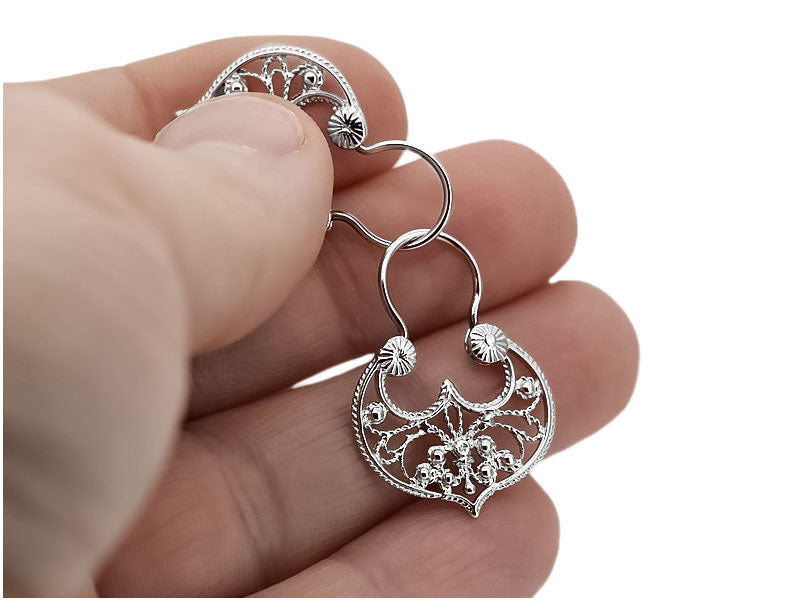 Vintage Earrings in Sterling Silver (ven022s)
