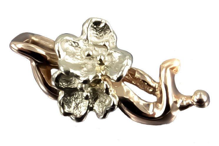 Vintage Flower Pendant in 14K Rose Gold (vpn096)