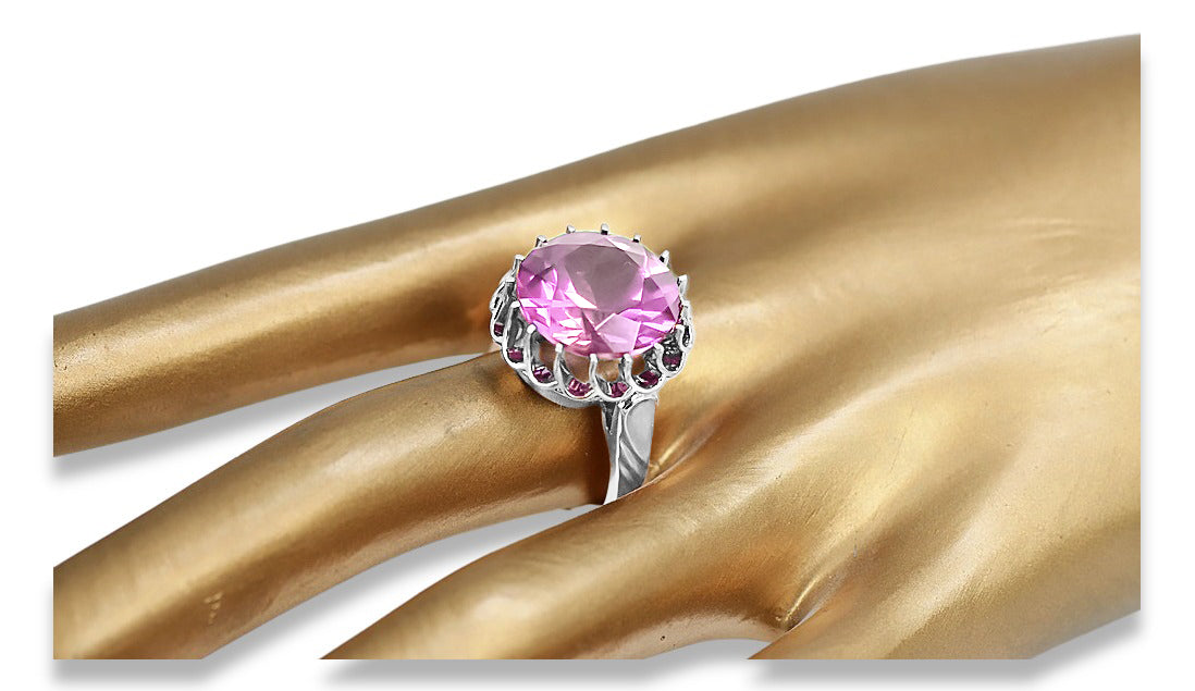 Vintage Amethyst Ring in Sterling Silver (vrc035s-am)