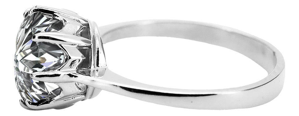 Vintage Zircon Craft Ring in Sterling Silver (vrc157s-zi)