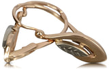 Vintage Leaf Earrings in 14K Rose Gold (ven193) — view 2