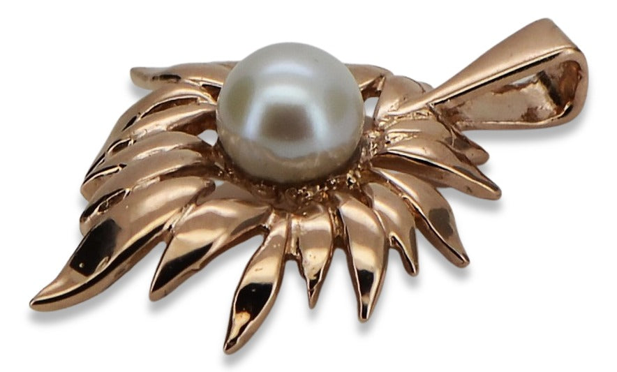 Vintage Pearl Pendant in 14K Rose Gold (vppr001)