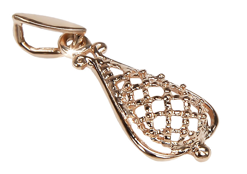 Vintage Pendant in Rose Gold-Plated Sterling Silver (vpn082rp) — full view of the piece