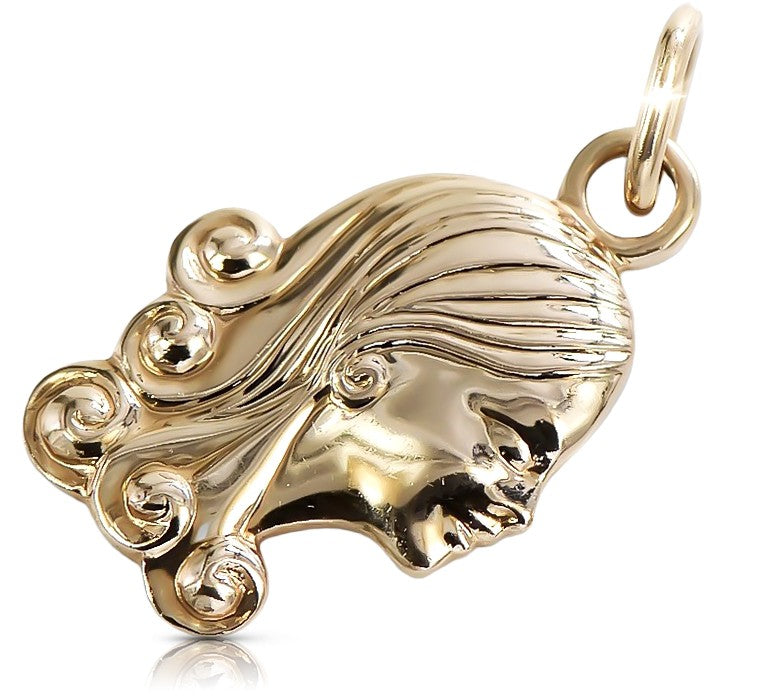 Vintage Pendant Made Zodiac Vzp Pendant in 14K Rose Gold (zm6avw)