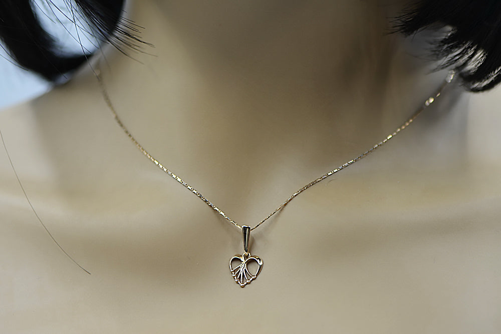 Vintage Heart Pendant in Rose Gold-Plated Sterling Silver (vpn076rp) — close-up of the hallmark on the inner band