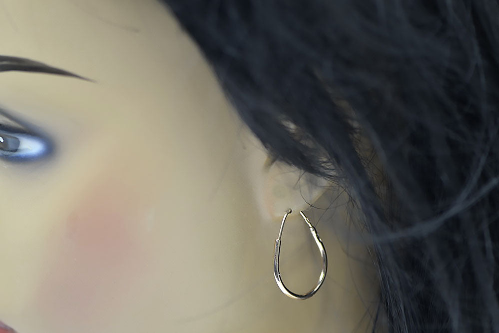 Vintage Hoops Earrings in 14K Rose Gold (ven021)