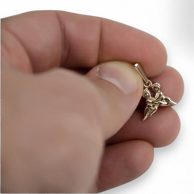 Vintage Aries Gemini Vzp Pendant in 14K Rose Gold (nn8r0d) — full view of the piece