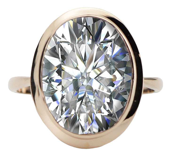 Vintage Zircon Ring in 14K Rose Gold (vrc285r-zi) — close-up of the stone and setting
