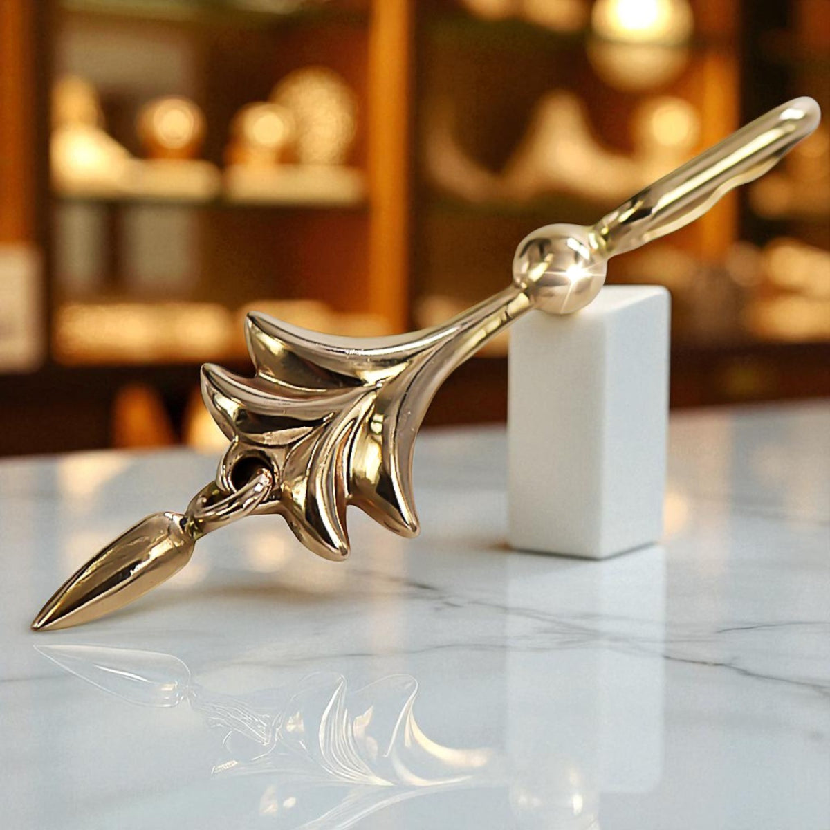 Vintage Leaf Pendant in 14K Rose Gold (vpn051)