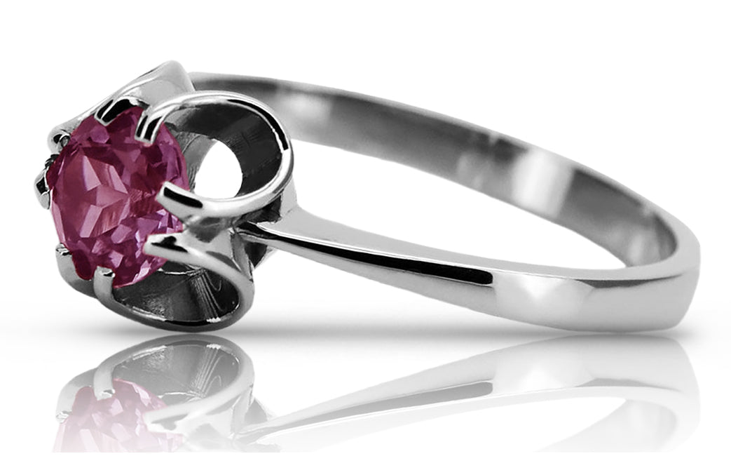 Vintage Amethyst Ring in Sterling Silver (vrc348s-am)
