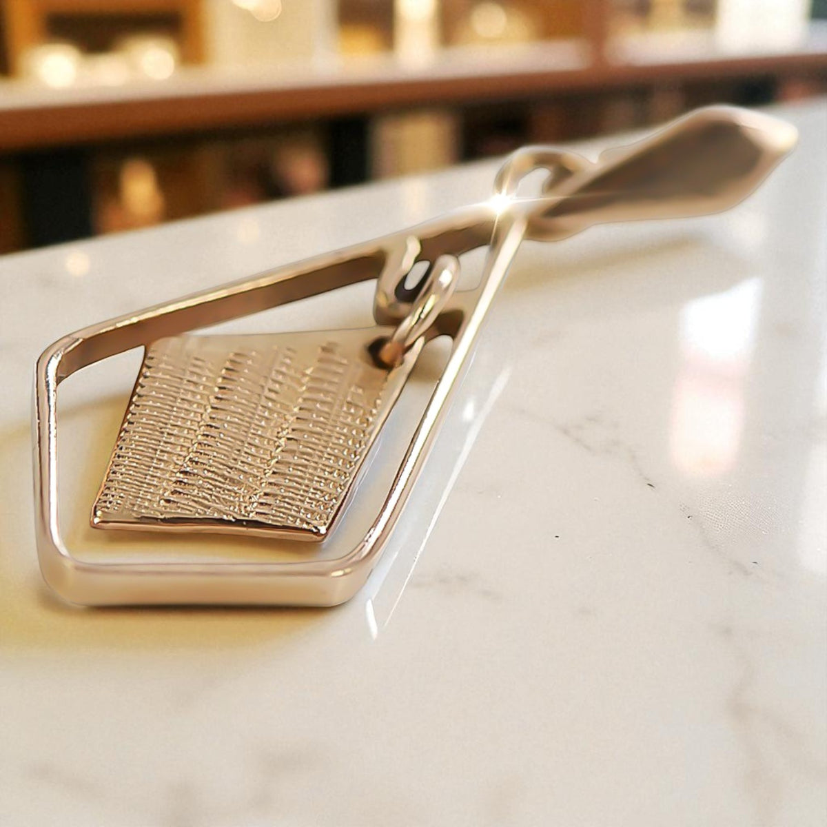 Vintage Square Pendant in 14K Rose Gold (vpn003)
