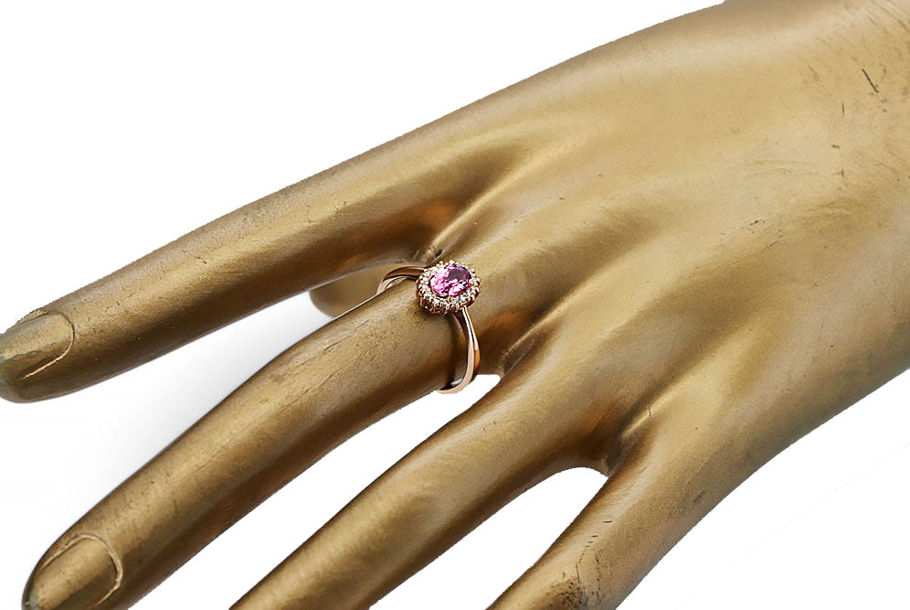 Vintage Amethyst Ring in 14K Rose Gold (crc009r-am)