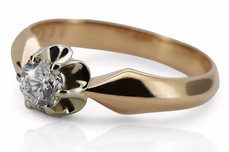Vintage Ring in 14K Rose Gold (vrc321r-st)