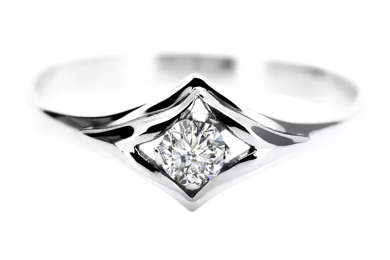 Vintage Ring in 14K Rose Gold (vrc351r-st) — side view showing the setting