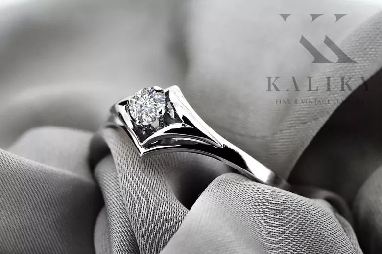 Vintage Ring in 14K Rose Gold (vrc351r-st) — full view of the piece