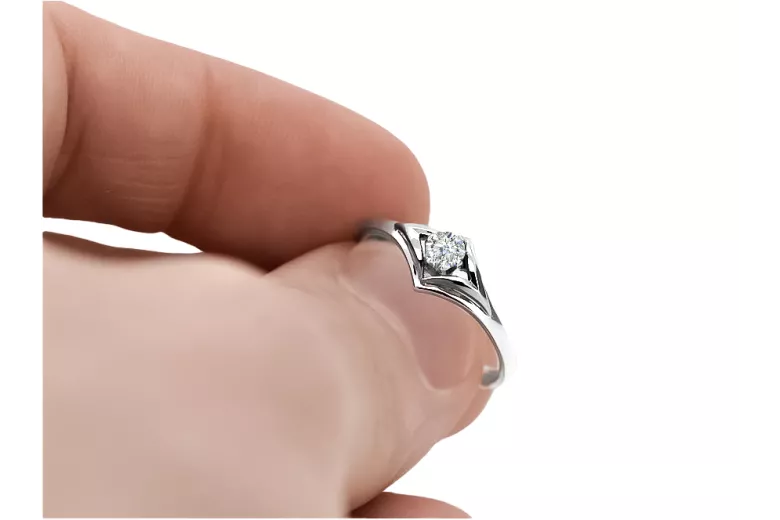Vintage Ring in 14K Rose Gold (vrc351r-st) — close-up of the hallmark on the inner band