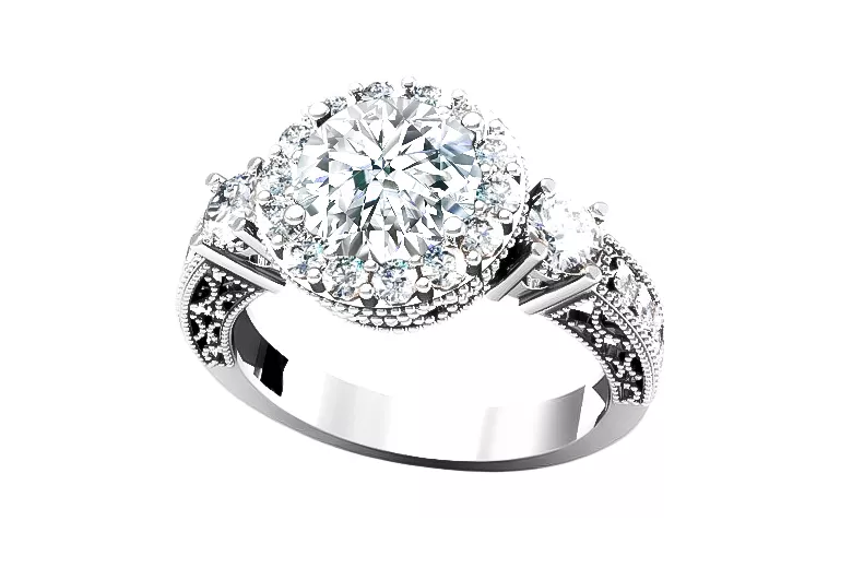 Vintage Ring in 14K Rose Gold (crc003r-st)