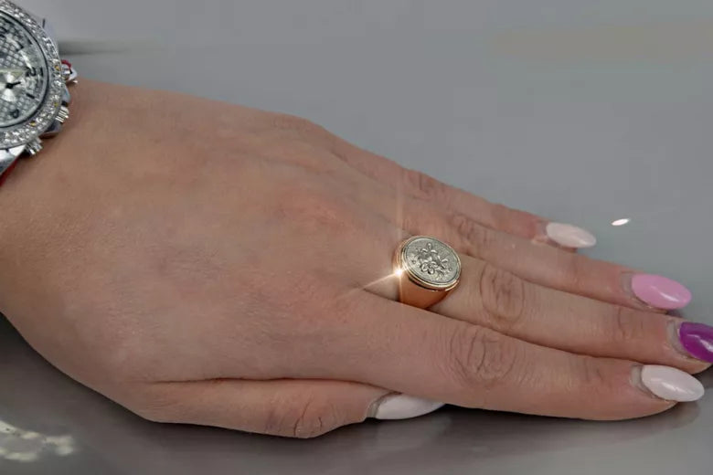 Vintage Ring in 14K Rose Gold (vrn012) — full view of the piece