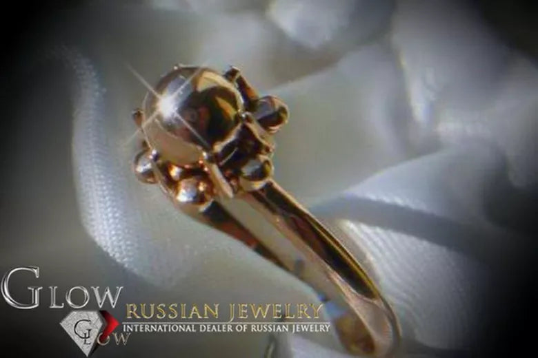 Vintage Ring in 14K Rose Gold (vrn018) — full view of the piece