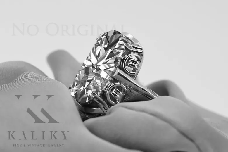 Vintage Ring in 14K Rose Gold (vrc038r-st) — full view of the piece