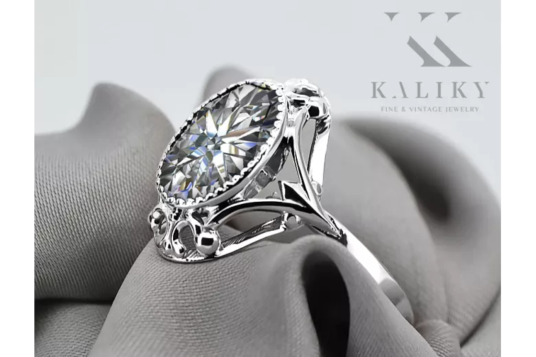 Vintage Craft Ring in Sterling Silver (vrc128s-st) — full view of the piece