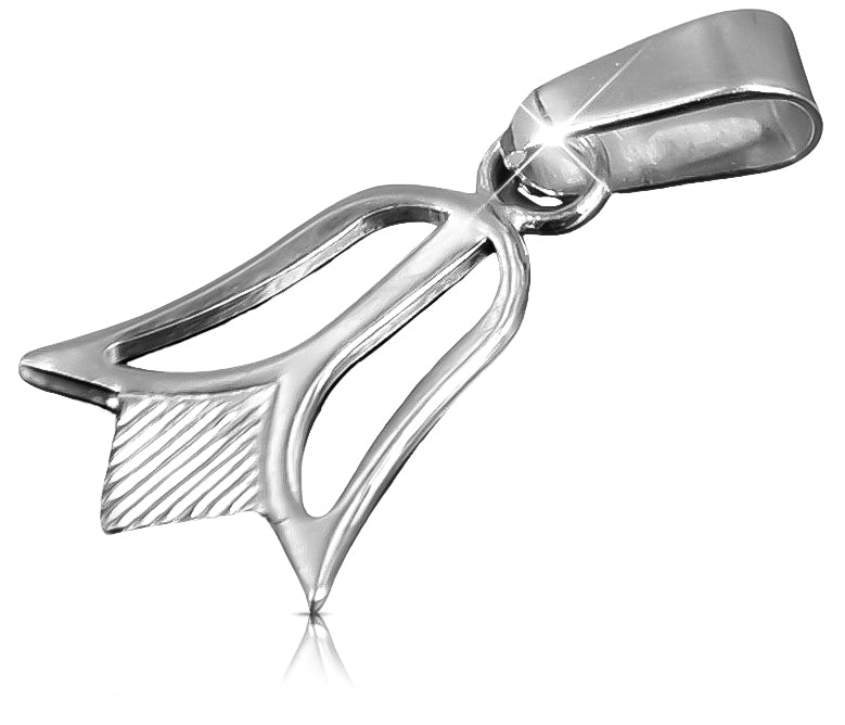 Vintage Flower Pendant in Sterling Silver (vpn014s)